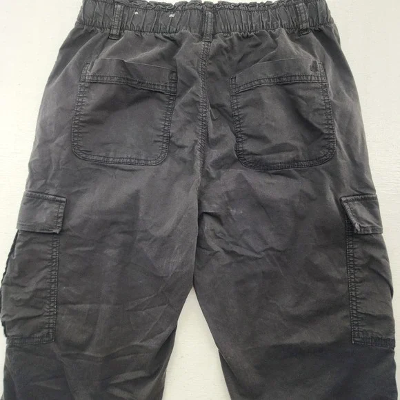 American Eagle 10 Short | Black Cargo Jogger Pants Stretch Utility Women - Picture 4 of 8